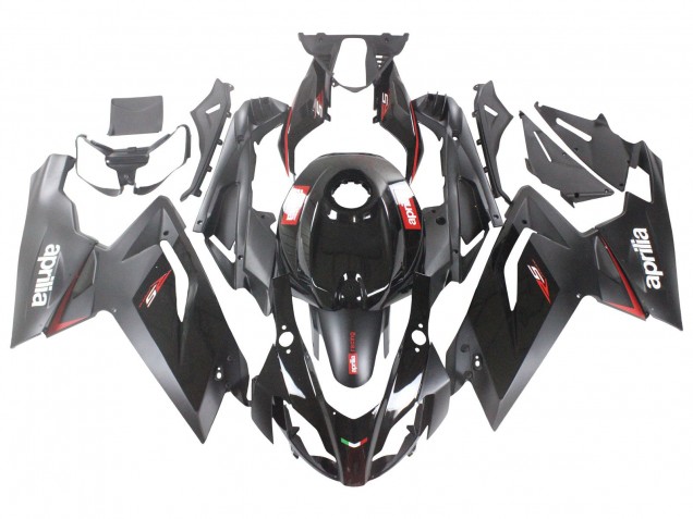 2006-2011 Aprilia RS125 Motorcycle Fairings - Glossy Black Red White Decal Canada Websites