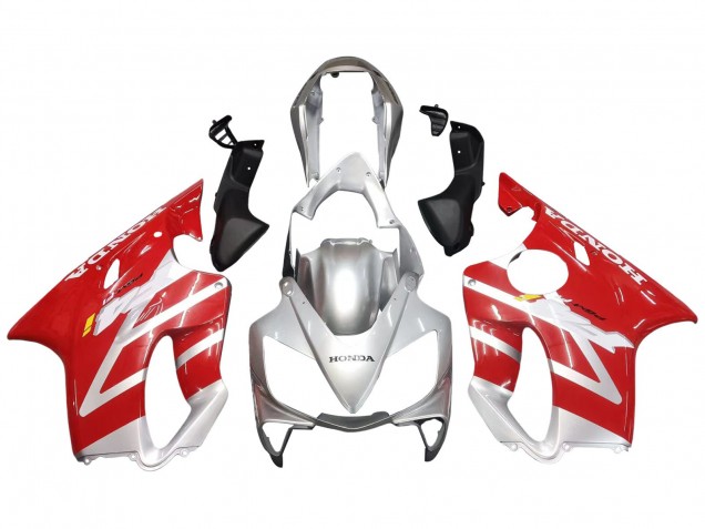 2004-2007 Honda CBR600 F4i Motorcycle Fairings - Silver Red Canada Websites