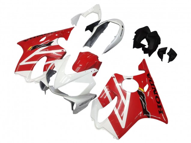 2004-2007 Honda CBR600 F4i Motorcycle Fairings - White Red Canada Websites