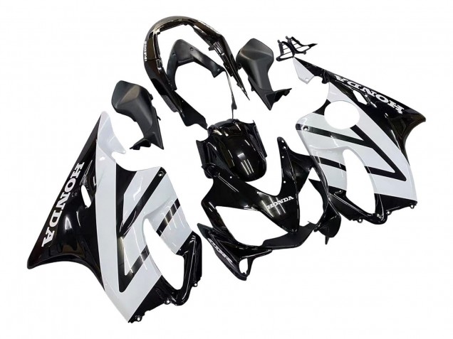 2004-2007 Honda CBR600 F4i Motorcycle Fairings - White Glossy Black Canada Websites