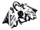 2004-2007 Honda CBR600 F4i Motorcycle Fairings - White Glossy Black Canada Websites