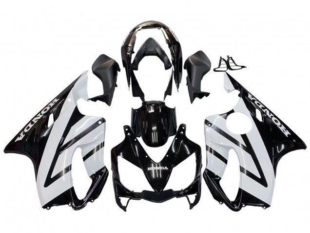 2004-2007 Honda CBR600 F4i Motorcycle Fairings - White Glossy Black Canada Websites