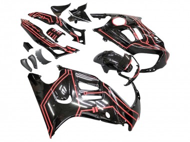 1997-1998 Honda CBR600 F3 Motorcycle Fairing Kits - Red Glossy Black Canada Websites