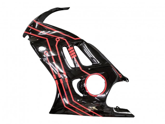 1997-1998 Honda CBR600 F3 Motorcycle Fairing Kits - Red Glossy Black Canada Websites