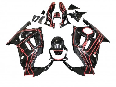 1997-1998 Honda CBR600 F3 Motorcycle Fairing Kits - Red Glossy Black Canada Websites