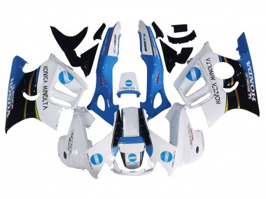 1997-1998 Honda CBR600 F3 Motorcycle Fairings - White Blue Glossy Black Canada Websites