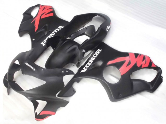 1999-2000 Honda CBR600 F4 Motorcycle Fairings - Matte Black Pink Decals Canada Websites