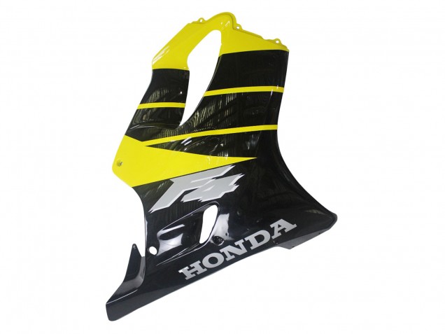 1999-2000 Honda CBR600 F4 Motorcycle Fairings - Yellow Glossy Black Canada Websites
