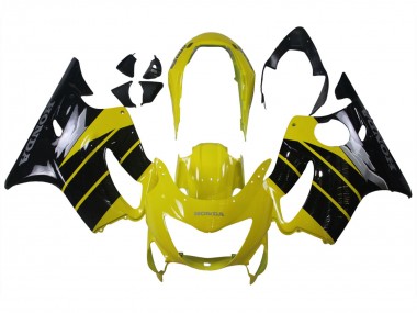1999-2000 Honda CBR600 F4 Motorcycle Fairings - Yellow Glossy Black Canada Websites