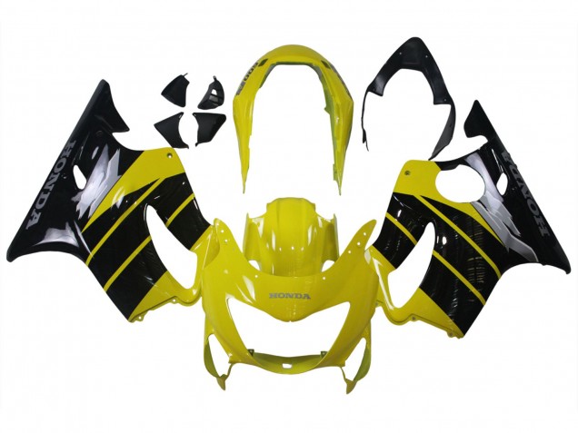 1999-2000 Honda CBR600 F4 Motorcycle Fairings - Yellow Glossy Black Canada Websites