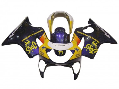 1999-2000 Honda CBR600 F4 Motorcycle Fairings - White Yellow Glossy Black Joes Canada Websites