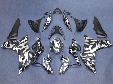 2011-2013 Honda CBR600F Motorcycle Fairings - Black White Camouflage Canada Websites
