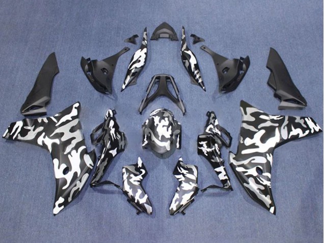 2011-2013 Honda CBR600F Motorcycle Fairings - Black White Camouflage Canada Websites