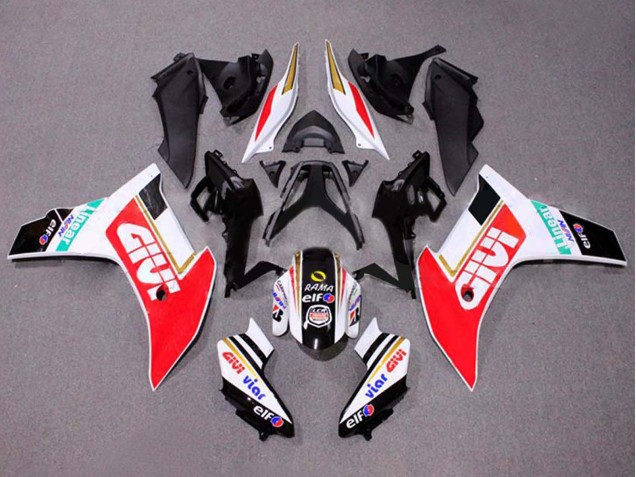 2011-2013 Honda CBR600F Motorcycle Fairings - White Red Gold Glossy Black Givi Canada Websites