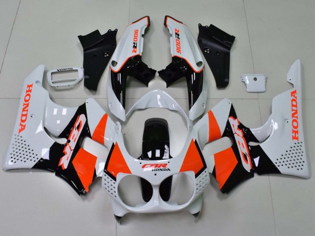 1992-1993 Honda CBR900RR 893 Motorcycle Fairings - White Orange Glossy Black Canada Websites