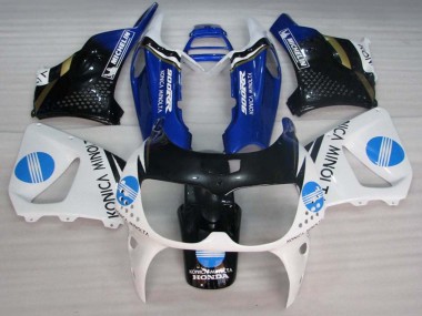 1994-1995 Honda CBR900RR 893 Motorcycle Fairings - White Blue Glossy Black Konica Minolta Canada Websites