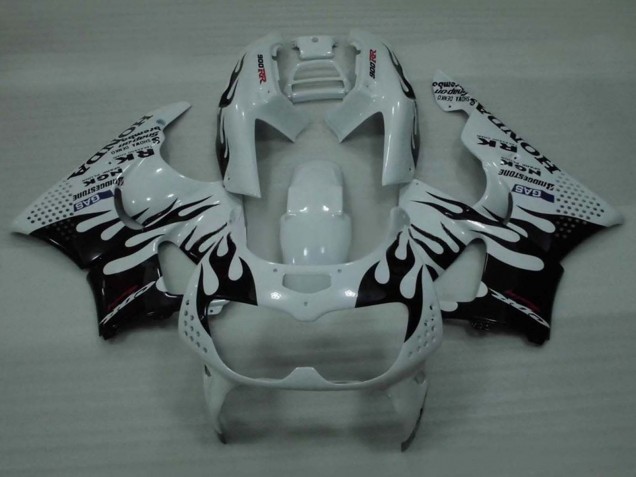 1994-1995 Honda CBR900RR 893 Motorcycle Fairings - White Glossy Black Flame Canada Websites
