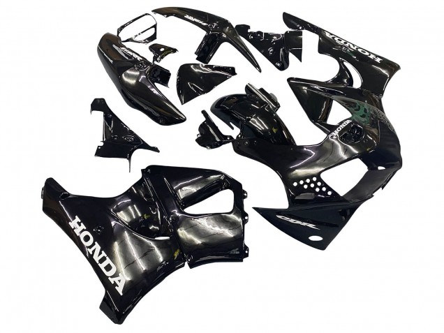 1998-1999 Honda CBR900RR 919 Motorcycle Fairings - Glossy Black White Decals Canada Websites
