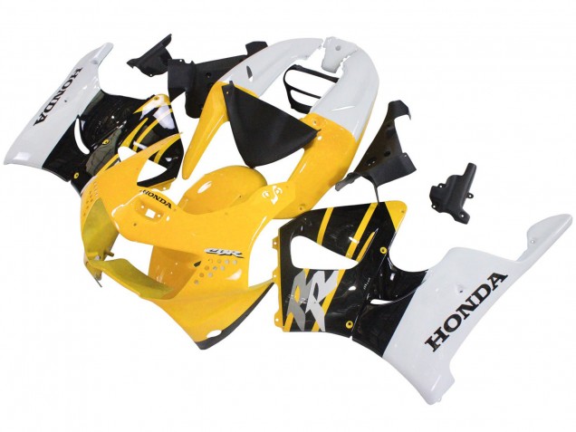 1998-1999 Honda CBR900RR 919 Motorcycle Fairings - White Yellow Glossy Black Canada Websites