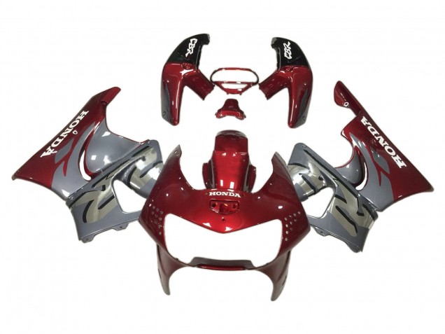 1998-1999 Honda CBR900RR 919 Motorcycle Fairings - Dark Red Grey Canada Websites