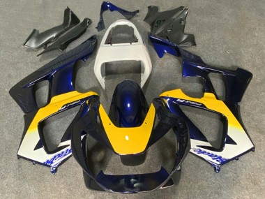 2000-2001 Honda CBR900RR 929 Motorcycle Fairings - White Yellow Dark Blue Canada Websites