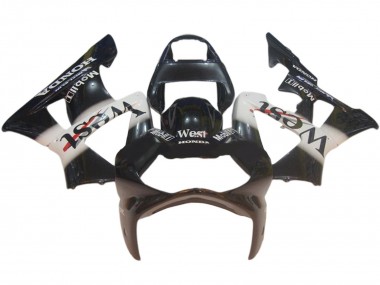 2000-2001 Honda CBR900RR 929 Motorcycle Fairings - Glossy Black White West Canada Websites