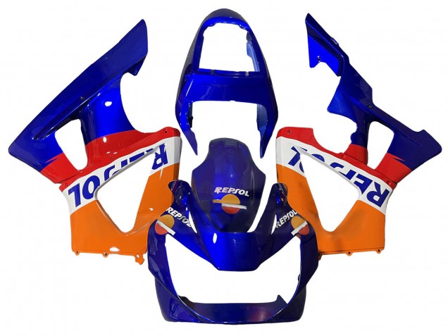 2000-2001 Honda CBR900RR 929 Motorcycle Fairings - Orange White Red Blue Repsol Canada Websites