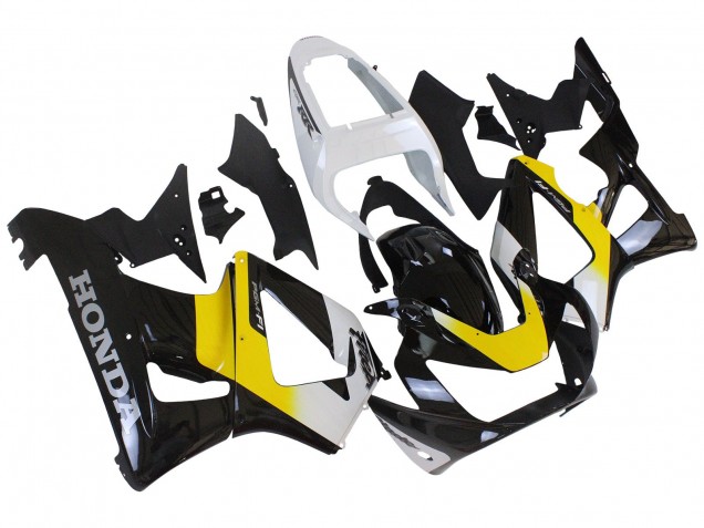 2000-2001 Honda CBR900RR 929 Motorcycle Fairings - White Yellow Glossy Black Canada Websites