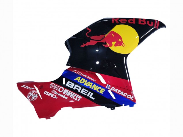 2007-2014 Ducati 848/1098/1198 Motorcycle Fairings - Glossy Black Yellow Blue Red Bull Canada Websites