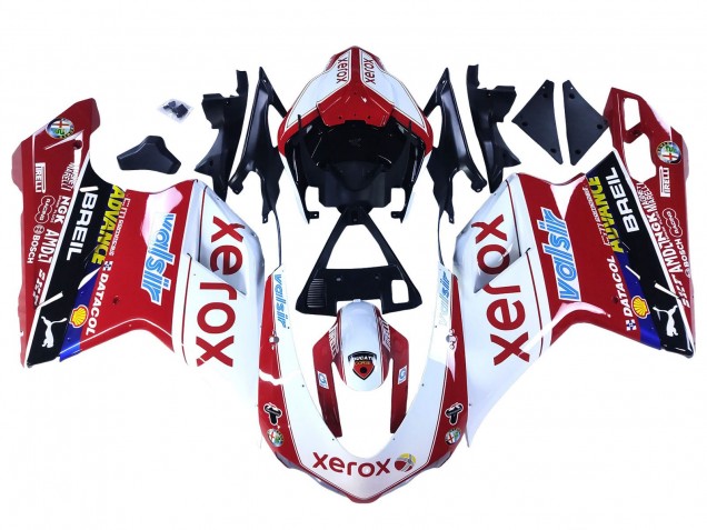 2007-2014 Ducati 848/1098/1198 Motorcycle Fairings - White Red Glossy Black Valsir Xerox Canada Websites
