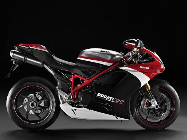 2007-2014 Ducati 848/1098/1198 Motorcycle Fairings - White Red Glossy Black Canada Websites