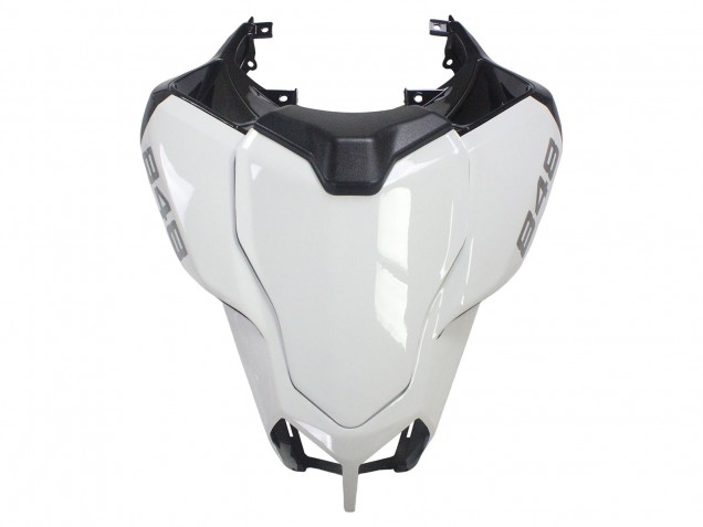 2007-2014 Ducati 848/1098/1198 Motorcycle Fairings - White Glossy Black Corse Canada Websites