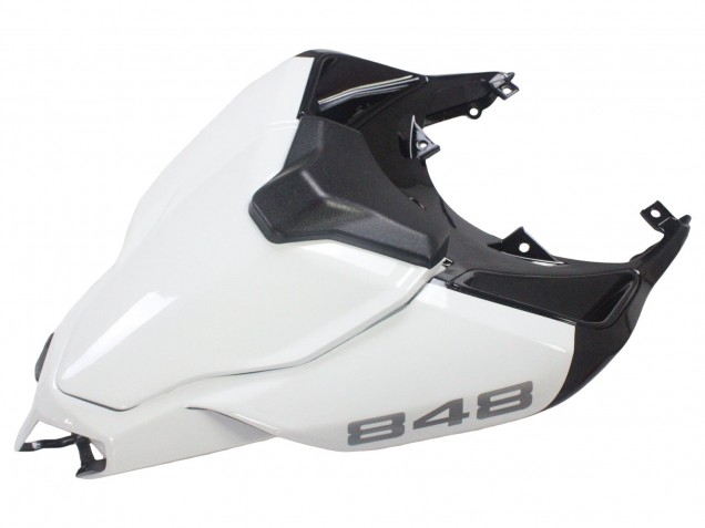 2007-2014 Ducati 848/1098/1198 Motorcycle Fairings - White Glossy Black Corse Canada Websites