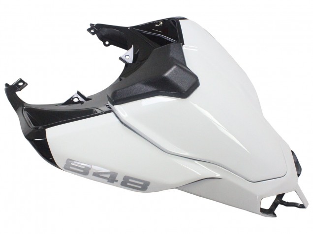 2007-2014 Ducati 848/1098/1198 Motorcycle Fairings - White Glossy Black Corse Canada Websites