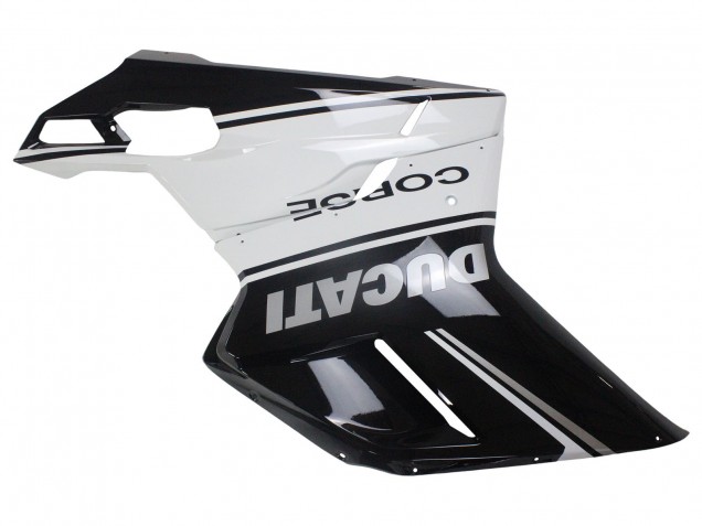 2007-2014 Ducati 848/1098/1198 Motorcycle Fairings - White Glossy Black Corse Canada Websites