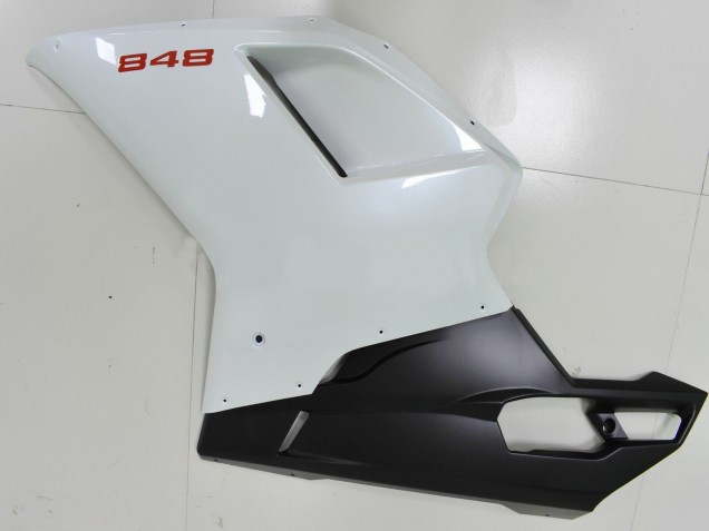 2007-2014 Ducati 848 Motorcycle Fairings - White Matte Black Canada Websites