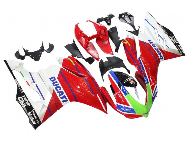 2011-2014 Ducati Panigale 899/1199 Motorcycle Fairings - White Red Green Blue Glossy Black Flex-Box Canada Websites
