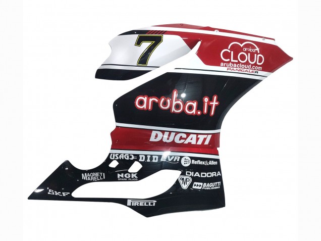 2011-2014 Ducati Panigale 899/1199 Motorcycle Fairings - White Red Glossy Black Aruba.it 7 Canada Websites