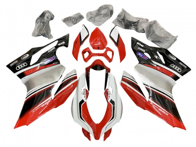 2011-2014 Ducati 1199 Motorcycle Fairings - Silver Red Glossy Black Canada Websites