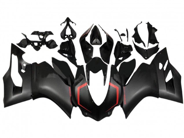 2015-2020 Ducati 1299 Motorcycle Fairings - Black Carbon Fiber Style Red Canada Websites