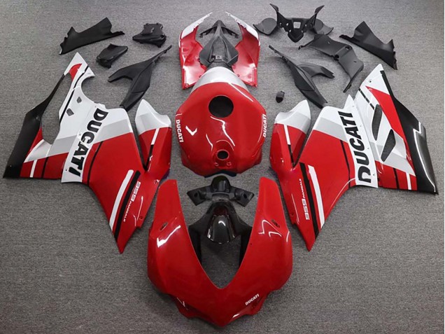 2015-2020 Ducati 959 Bike Fairings - White Red Glossy Black Canada Websites