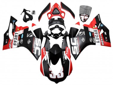 2015-2020 Ducati 959/1299 Motorcycle Fairings - White Red Matte Black Lucas 33 Canada Websites