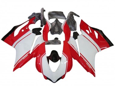 2015-2020 Ducati 959 Motorcycle Fairing Kits - White Red Glossy Black Canada Websites
