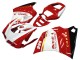 1993-2005 Ducati 996 Motorcycle Fairings - White Red Gold Glossy Black Corse Performance Canada Websites