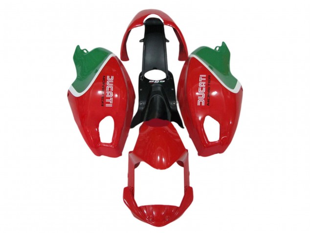 2008-2012 Ducati Monster 696 796 1100 1100S Motorcycle Fairings - Red White Green Canada Websites