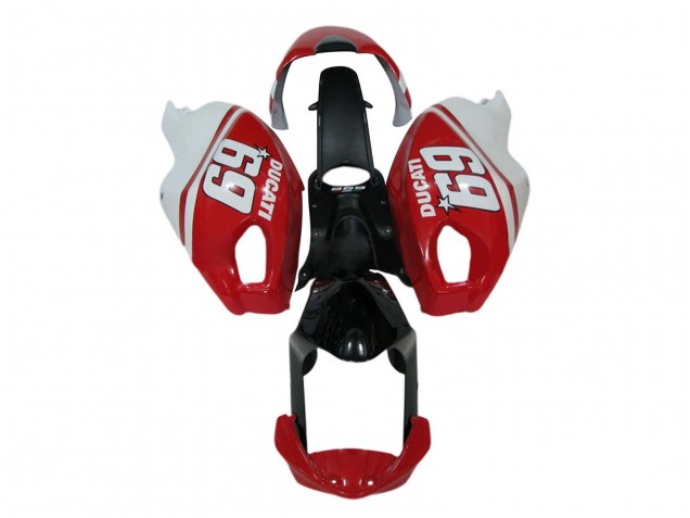 2008-2012 Ducati Monster 696 796 1100 1100S Motorcycle Fairings - White Red Glossy Black 69 Canada Websites