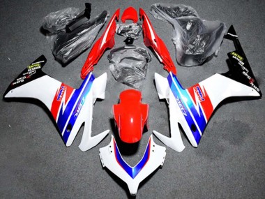 2013-2015 Honda CBR500R Motorcycle Fairing - White Red Blue HRC Canada Websites