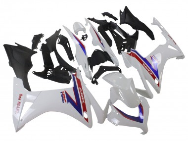2013-2015 Honda CBR500R Motorcycle Fairings - White Red Blue HRC Canada Websites