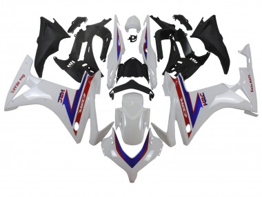 2013-2015 Honda CBR500R Motorcycle Fairings - White Red Blue HRC Canada Websites