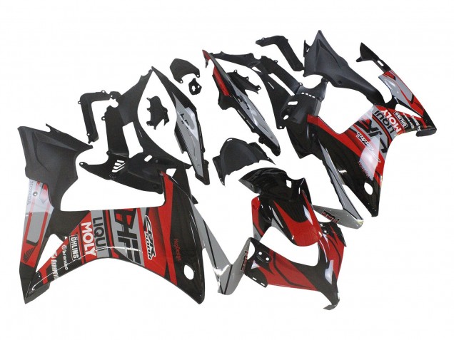 2013-2015 Honda CBR500R Motorcycle Fairings - Red Silver Glossy Black Canada Websites